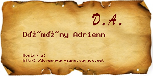 Dömény Adrienn névjegykártya